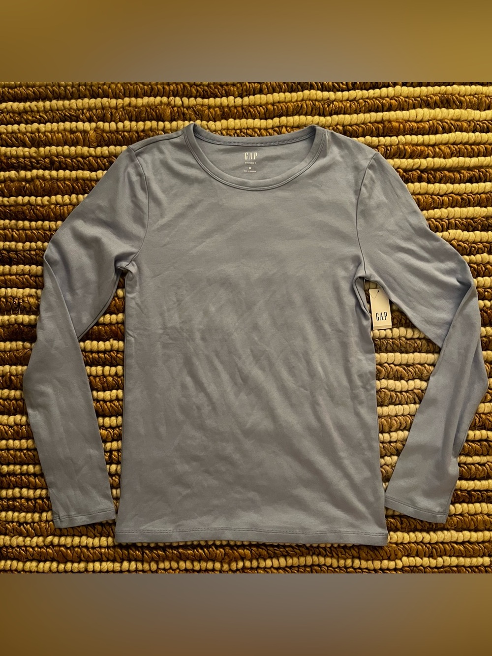 NWT GAP Women’s Long-Sleeve Crewneck Modern Tee Periwinkle